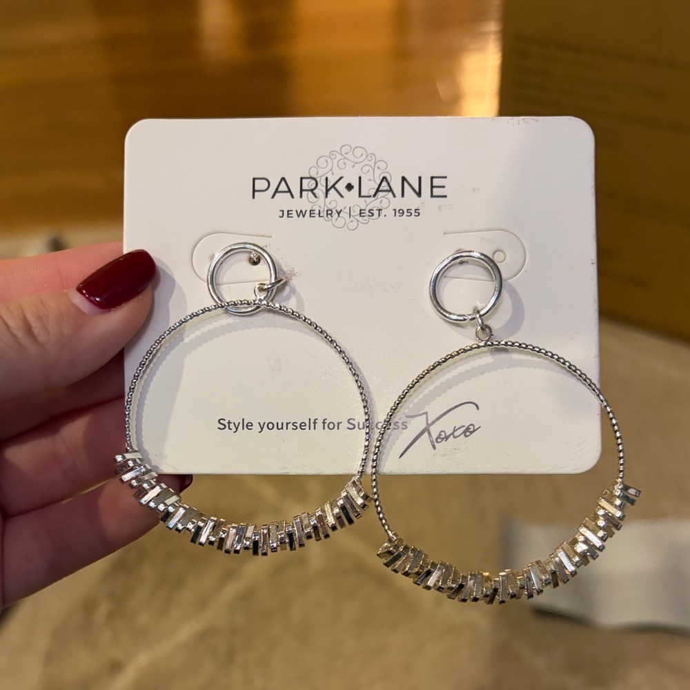 NWT Park Lane Silver Hoop Earrings